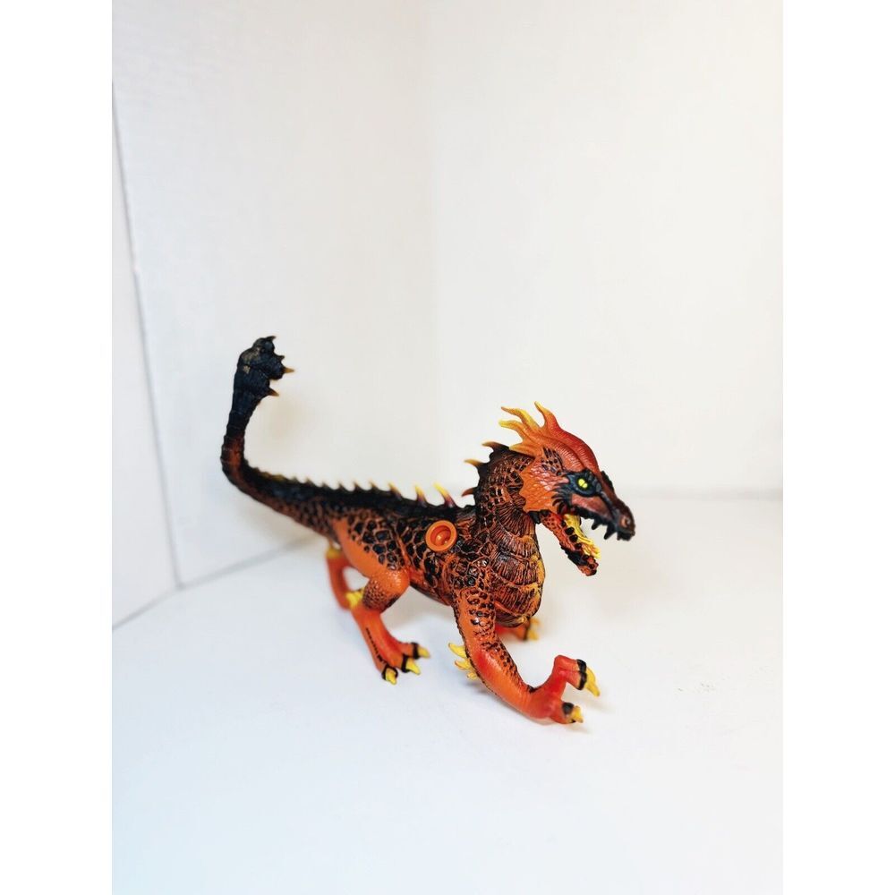 Schleich 2017 Eldrador Creatures Lava Dragon Figure Red Orange‎ Black